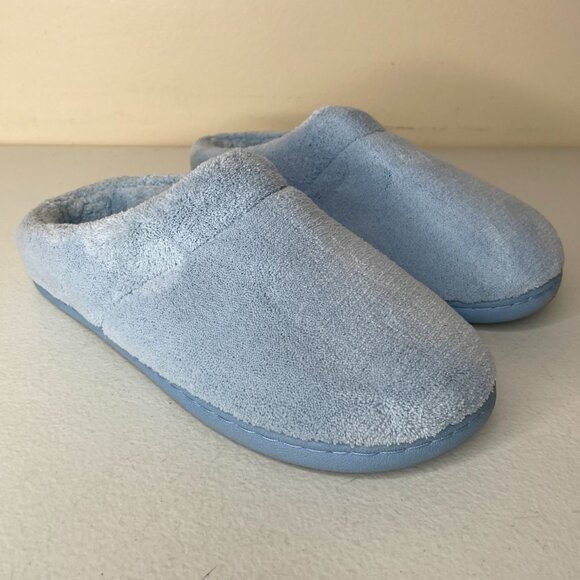 Tempur-Pedic Windsock Slippers Light Blue Terrycloth Size 7 - Picture 14 of 14